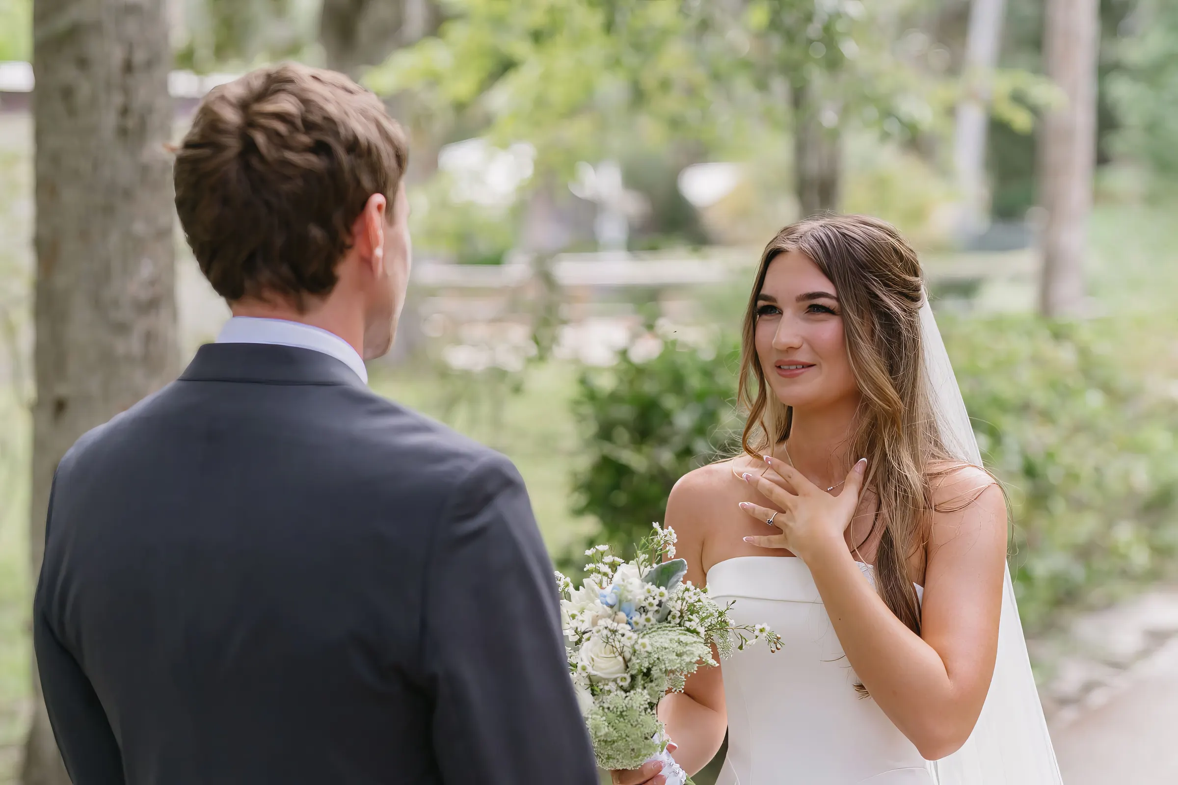 First Look — Elisabeth & Cody wedding, Dallas–Fort Worth